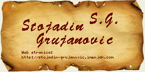 Stojadin Grujanović vizit kartica